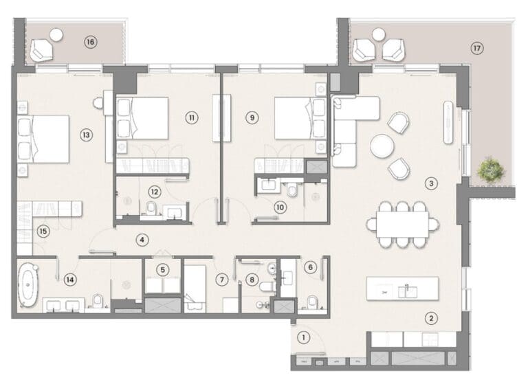 3 Bedrooms